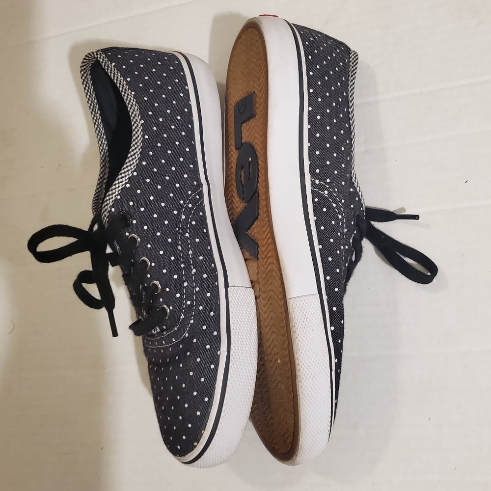Levi's Maddy Black White Polka Dot Sneakers 6 - Picture 7 of 11